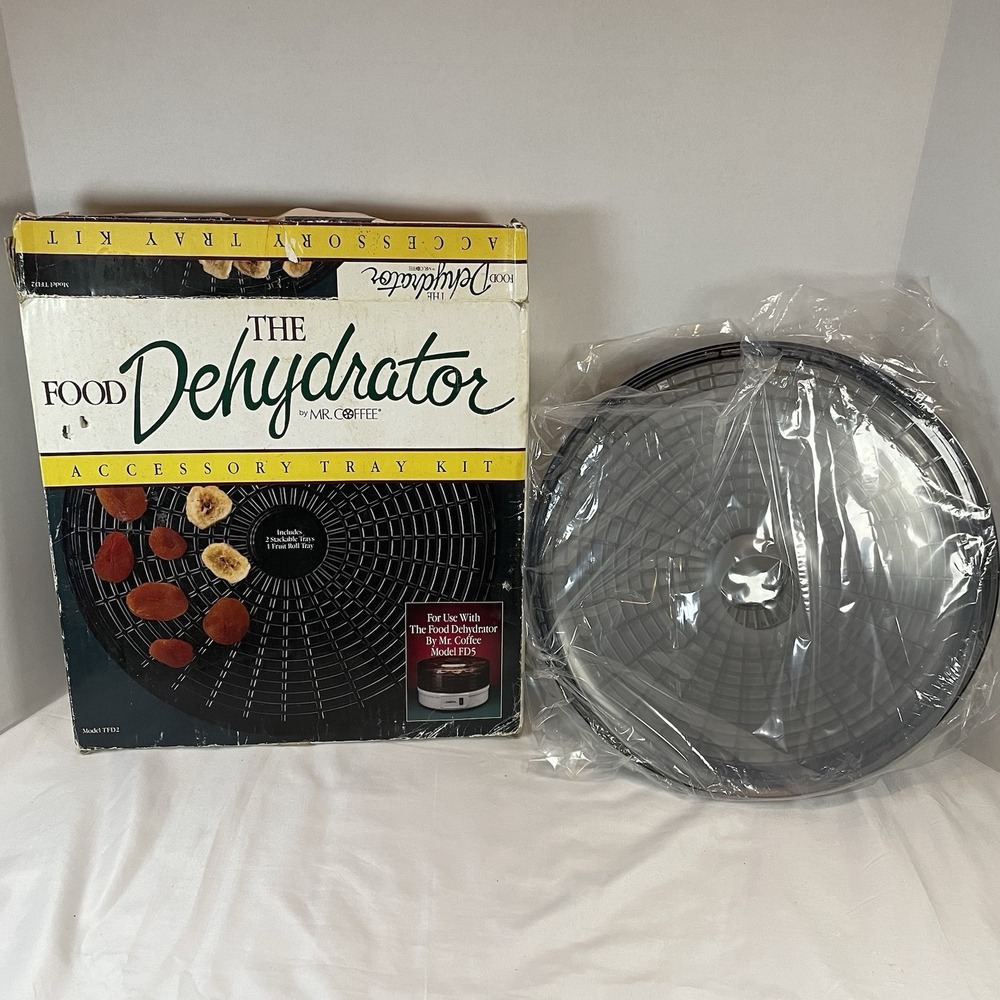Mr Coffee Food Dehydrator Accessory Kit Model TFD2 for FD5 2 Trays 1 Roll Tray